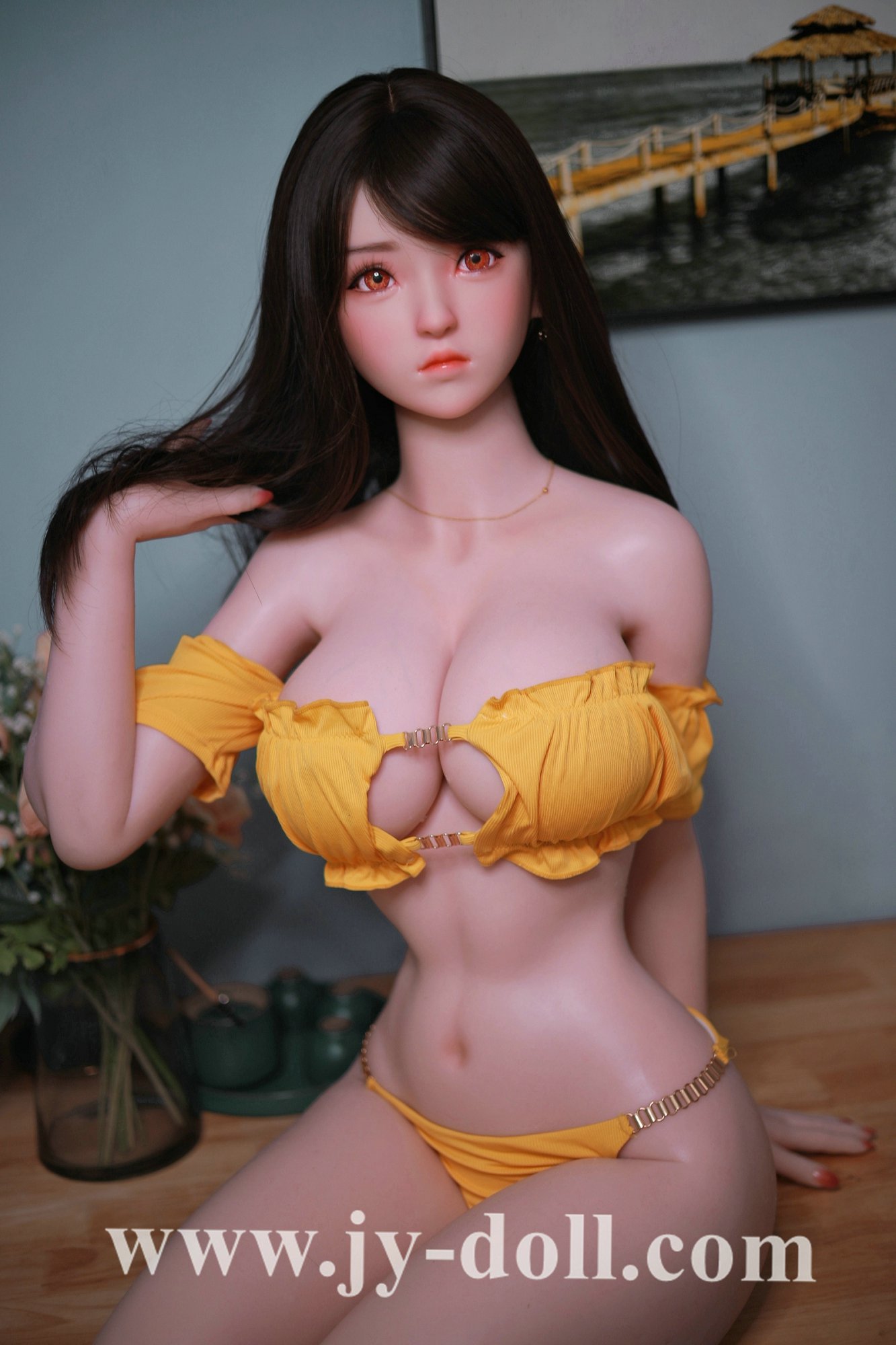 JY DOLL 161CM full silicone SEX DOLL LIANMEN