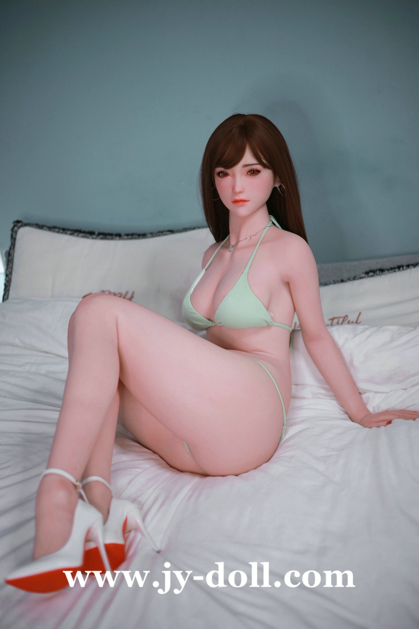 JY Doll 168cm full silicone big boobs love doll Peach