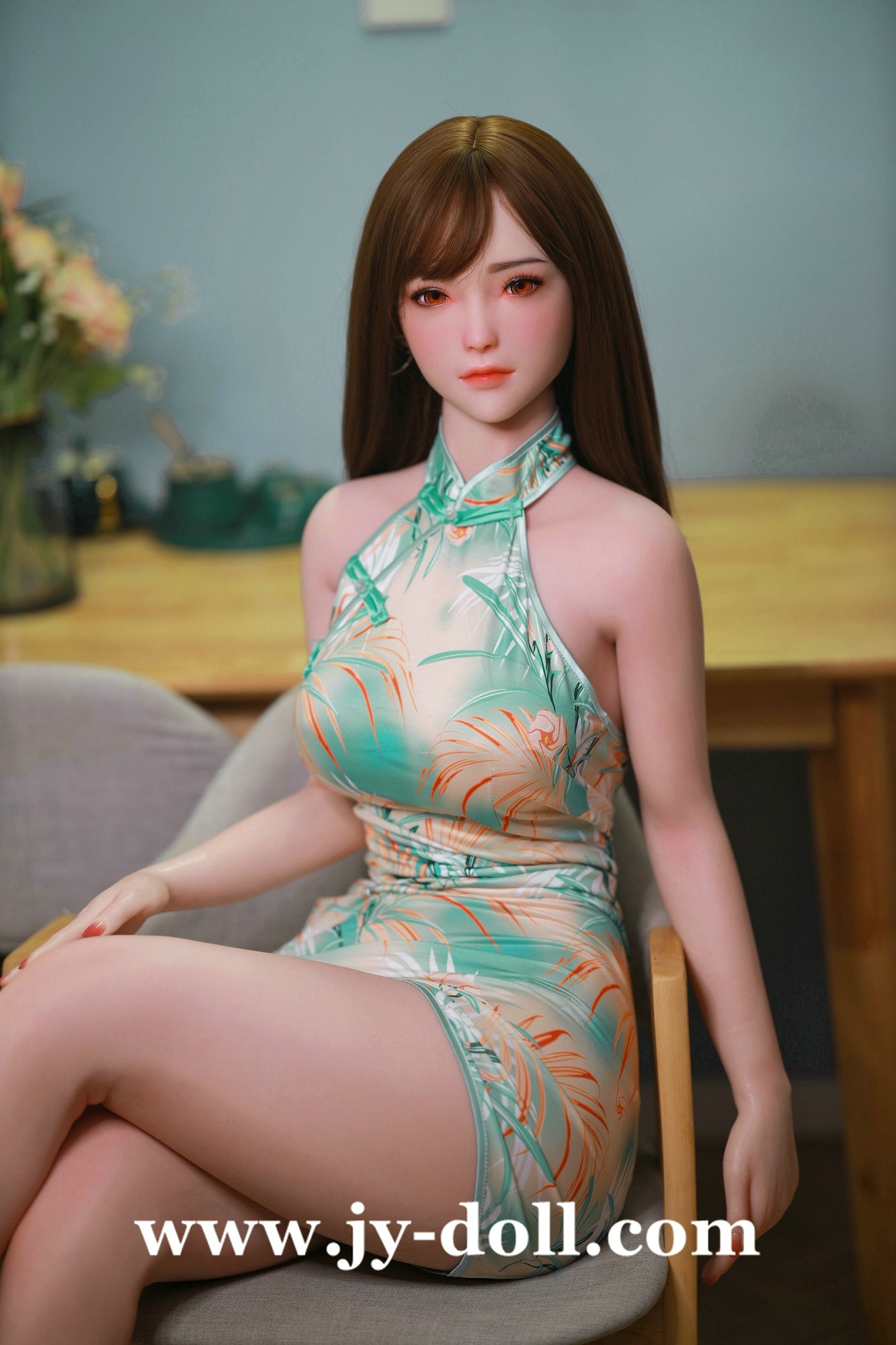 JY Doll 168cm full silicone big boobs love doll Peach